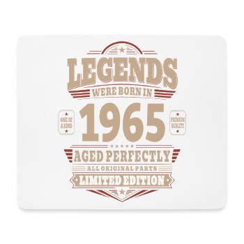 61. Geburtstag Geschenk Mann 1965 Vintage Retro - Mousepad (Querformat) - Weiß - Vorne