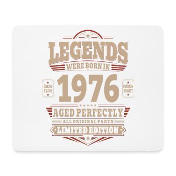 50. Geburtstag Geschenk Mann 1976 Vintage Retro - Mousepad (Querformat) - Weiß - Vorne