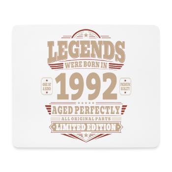 34th Birthday Gift Husband 1992 Vintage Retro - Mouse Pad (horizontal) - white - Front