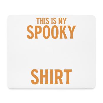Voici mon Spooky Shirt Fantôme drôle d’Halloween - Tapis de souris (format paysage) - blanc - Devant