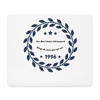 Vintage Lorbeerkranz 1996 Emblem, 30. Geburtstag  - Mousepad (Querformat) - Weiß - Vorne