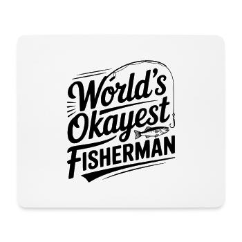 Der beste Fischer der Welt - Mousepad (Querformat) - Weiß - Vorne