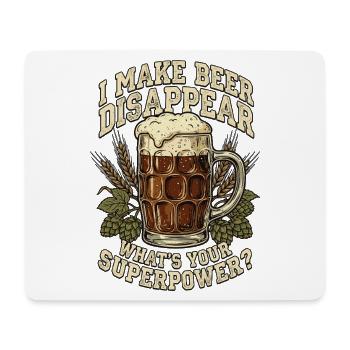 I Make Beer Disappear Craft Beer - Mousepad (Querformat) - Weiß - Vorne