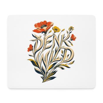 Denk Wild - Ideen lassen sich nicht einzäunen! - Mousepad (Querformat) - Weiß - Vorne