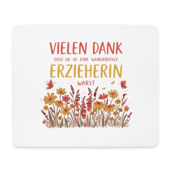 Beste Erzieherin Danke Abschied Kindergarten - Mousepad (Querformat) - Weiß - Vorne