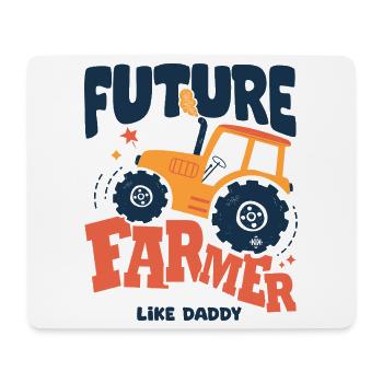 Futur fermier comme papa bébé tracteur - Tapis de souris (format paysage) - blanc - Devant