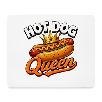 Hot Dog Queen Krone Streetfood Liebhaberin - Mousepad (Querformat) - Weiß - Vorne