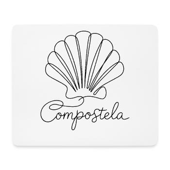 Compostela | Jakobsmuschel, Pilger, Santiago - Mousepad (Querformat) - Weiß - Vorne