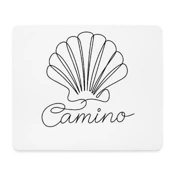 Camino | Jakobsmuschel, Pilger, Santiago - Mousepad (Querformat) - Weiß - Vorne