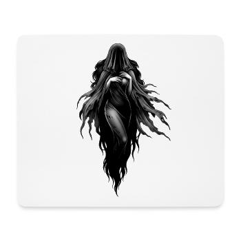 Nebelgeist im schwarzen Umhang - Mousepad (Querformat) - Weiß - Vorne