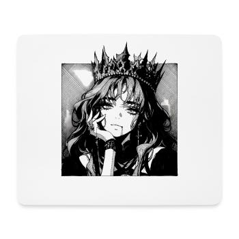 Königin der Schatten Manga Porträt - Mousepad (Querformat) - Weiß - Vorne