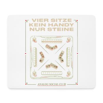 Vier Bits Kein Handy Nur Steine - Mousepad (Querformat) - Weiß - Vorne