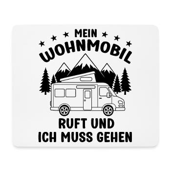Mein Wohnmobil ruft und ich muss gehen Camping - Mousepad (Querformat) - Weiß - Vorne