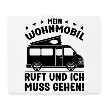 Mein Wohnmobil ruft und ich muss gehen Camping - Mousepad (Querformat) - Weiß - Vorne