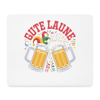 Costume de Carnaval de bonne humeur Alaaf - Tapis de souris (format paysage) - blanc - Devant