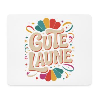 Gute Laune Karneval Fasching Karnevalskostüm Alaaf - Mousepad (Querformat) - Weiß - Vorne