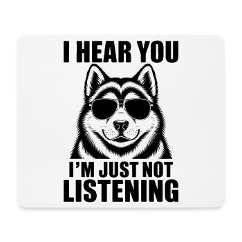 Alaskan Malamute Sprüche Alaskan Malamute Geschenk - Mousepad (Querformat) - Weiß - Vorne