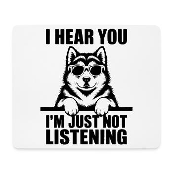 Dictons malamutes d’Alaska Don des Malamutes d’Alaska - Tapis de souris (format paysage) - blanc - Devant