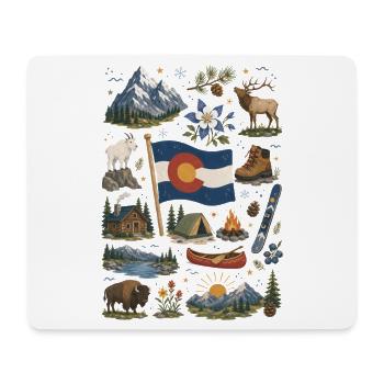 Colorado | Rockies, Outdoor & Freedom - Mouse Pad (horizontal) - white - Front
