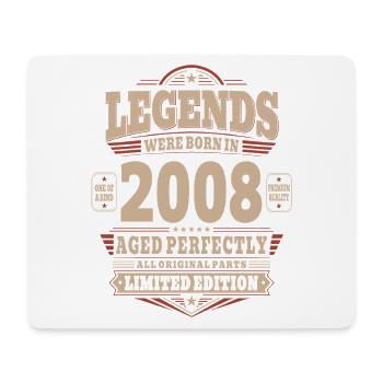 18. Geburtstag Geschenk Mann 2008 Vintage Retro - Mousepad (Querformat) - Weiß - Vorne