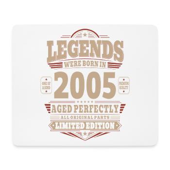 21st Birthday Gift Husband 2005 Vintage Retro - Mouse Pad (horizontal) - white - Front