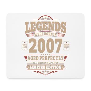 19th Birthday Gift Husband 2007 Vintage Retro - Mouse Pad (horizontal) - white - Front