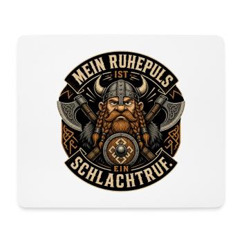 Wikinger - Mousepad (Querformat) - Weiß - Vorne