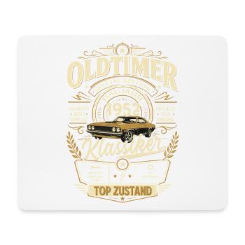 74. Geburtstag Geschenk Mann Vintage Oldtimer 1952 - Mousepad (Querformat) - Weiß - Vorne