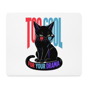 Cool Cat - Mousepad (Querformat) - Weiß - Vorne