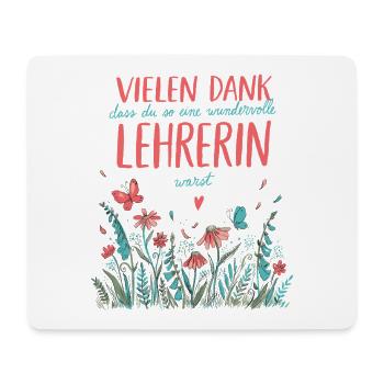 Beste Lehrerin Abschied Jobwechsel Rente - Mousepad (Querformat) - Weiß - Vorne