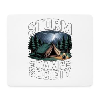 Storm Camp Society Camping - Mouse Pad (horizontal) - white - Front