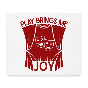 Musical Theatre Play Brings Me Joy Theater Design - Mouse Pad (horizontal) - white - Front