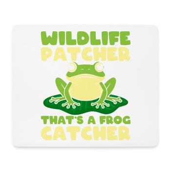 Frog Catcher Wildlife Patcher Catcher Frog - Mouse Pad (horizontal) - white - Front