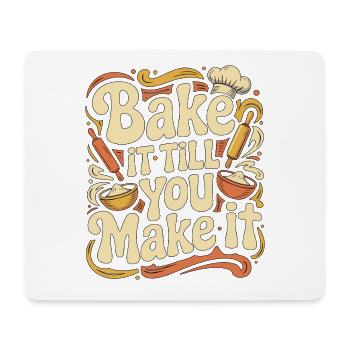 Restaurant Chef Bake It Till You Make Fine Dining - Mouse Pad (horizontal) - white - Front