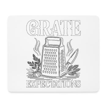 Restaurant Chef Grate Expectations Culinary Arts - Mouse Pad (horizontal) - white - Front