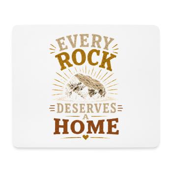 Steinsammler Geologie Gesteine Sammeln - Mousepad (Querformat) - Weiß - Vorne