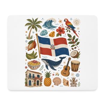 Dominikanische Republik | Karibik & Rhythmus - Mousepad (Querformat) - Weiß - Vorne