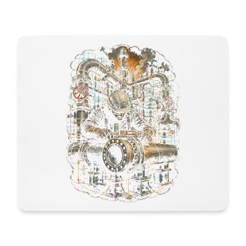 Constructeur de pipeline de couche de tuyau - Tapis de souris (format paysage) - blanc - Devant