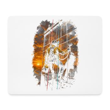 Industrial climbers at heights - Mouse Pad (horizontal) - white - Front