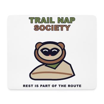 Trail Nap Society - Mouse Pad (horizontal) - white - Front