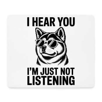 Dictons Akita Chiens Drôle Cadeau Akita - Tapis de souris (format paysage) - blanc - Devant