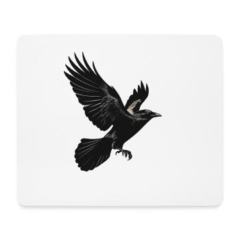 Crow - Mouse Pad (horizontal) - white - Front