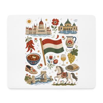 Hungary | Budapest, Puszta & Enjoyment - Mouse Pad (horizontal) - white - Front