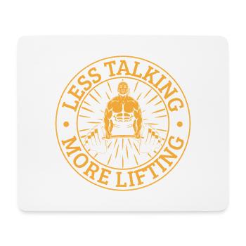 Fitness Motivation Bodybuilder More Lifting Gym - Mouse Pad (horizontal) - white - Front