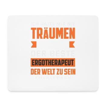 Bester Ergotherapeut - Mousepad (Querformat) - Weiß - Vorne