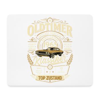 61. Geburtstag Geschenk Mann Vintage Oldtimer 1965 - Mousepad (Querformat) - Weiß - Vorne