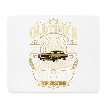 56. Geburtstag Geschenk Mann Vintage Oldtimer 1970 - Mousepad (Querformat) - Weiß - Vorne