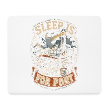 Coast Guard Lifeguard Sleep Is For Port - Mouse Pad (horizontal) - white - Front