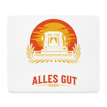 Ernte Gut, Alles Gut | Landwirt | Erntedank - Mousepad (Querformat) - Weiß - Vorne