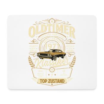 55. Geburtstag Geschenk Mann Vintage Oldtimer 1971 - Mousepad (Querformat) - Weiß - Vorne